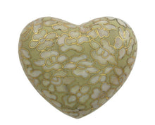Load image into Gallery viewer, Cloisonne Heart Keepsake Funeral Cremation Urn for Ashes, 3 Cubic Inches
