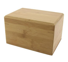 Load image into Gallery viewer, Large Bamboo Box Funeral Cremation Urn for Ashes, 200 Cubic Inches
