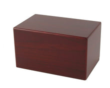 Load image into Gallery viewer, Large Cherry Box Funeral Cremation Urn for Ashes, 125 Cubic Inches
