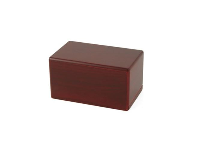 Cherry Box Keepsake/Petite Funeral Cremation Urn for Ashes, 25 Cubic Inches