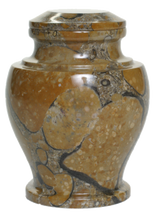 Load image into Gallery viewer, Carpel Pebble Stone Marble Funeral Cremation Urn Keepsake, 15 Cubic Inches

