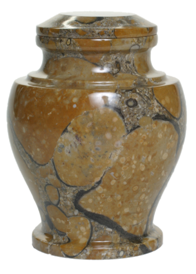 Carpel Pebble Stone Marble Funeral Cremation Urn Keepsake, 15 Cubic Inches
