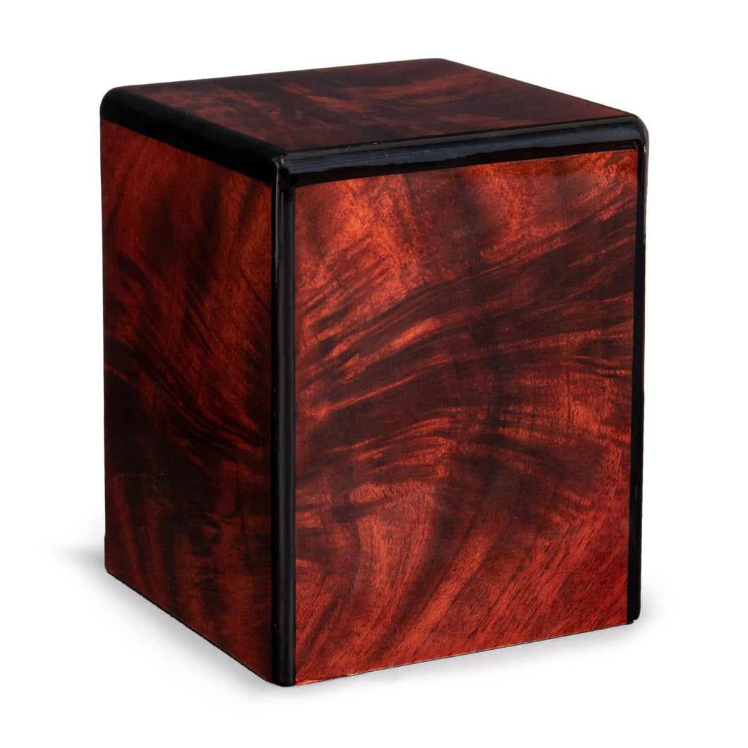 Bordeaux Infant/Child/Pet 30 Cubic Inch Wood Box Cremation Urn for Ashes