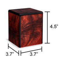Load image into Gallery viewer, Bordeaux Infant/Child/Pet 30 Cubic Inch Wood Box Cremation Urn for Ashes
