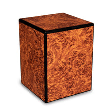 Load image into Gallery viewer, Society Burl 48 Cubic Inches Small/Keepsake Wood Box Cremation Urn for Ashes

