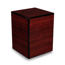 Load image into Gallery viewer, Society Cherry 48 Cubic Inches Small/Keepsake Wood Box Cremation Urn for Ashes
