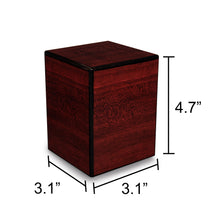 Load image into Gallery viewer, Society Cherry 48 Cubic Inches Small/Keepsake Wood Box Cremation Urn for Ashes
