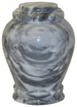Load image into Gallery viewer, Embrace Cashmere Gray Marble Funeral Cremation Urn Keepsake, 15 Cubic Inches
