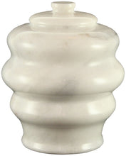 Load image into Gallery viewer, Fuji Antique White Marble Funeral Cremation Pet Urn
