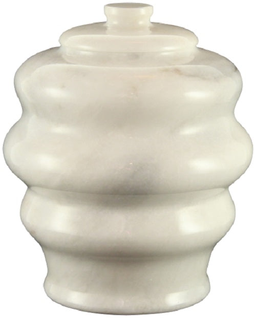 Fuji Antique White Marble Funeral Cremation Pet Urn