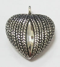 Load image into Gallery viewer, My Heart Sterling Silver Funeral Cremation Urn Pendant w/Chain for Ashes
