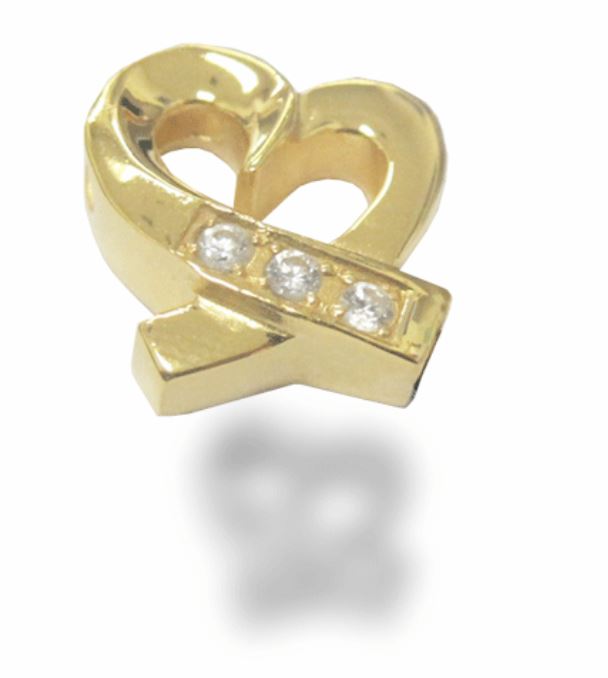 Fancy Heart 24k Gold Plated Sterling Silver Cremation Urn Pendant w/Chain