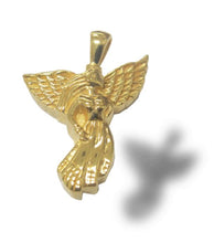 Load image into Gallery viewer, 24k Gold Plated Sterling Silver Angel Cremation Urn Pendant w/Chain

