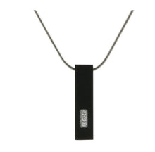 Load image into Gallery viewer, Stainless Steel Black Plated Onyx Pillar Cremation Pendant w/chain
