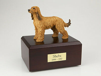 Afghan Hound Dog Pet Funeral Cremation Urn Available 3 Different Colors 4 Sizes
