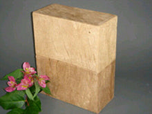 Load image into Gallery viewer, Biodegradable Eco-Friendly Adult Funeral Cremation Urn w. Wood Grain Bark Finish
