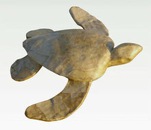 Load image into Gallery viewer, Natural Biodegradable Paper Turtle Urn,Hand Crafted Adult Funeral Cremation Urn
