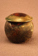 Load image into Gallery viewer, RAKU Unique Ceramic Companion Small/ Keepsake Funeral Cremation Urn #K001
