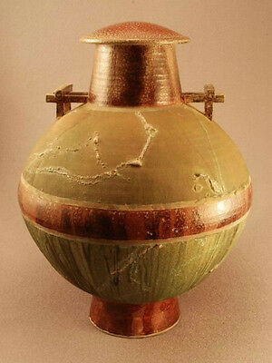 RAKU Unique Ceramic Individual Adult Funeral Cremation Urn #A001