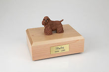 Load image into Gallery viewer, Brown Cocker Spaniel Pet Funeral Cremation Urn Avail in 3 Diff Colors &amp; 4 Sizes
