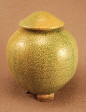 Load image into Gallery viewer, RAKU Unique Ceramic Companion Small/ Keepsake Funeral Cremation Urn #I002
