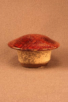 RAKU Unique Ceramic Companion Small/ Keepsake Funeral Cremation Urn #I0013