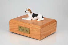 Load image into Gallery viewer, American Foxhound Pet Funeral Cremation Urn Avail in 3 Diff Colors &amp; 4 Sizes
