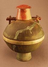 Load image into Gallery viewer, RAKU Unique Ceramic Individual Adult Funeral Cremation Urn #A004
