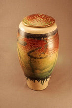 Load image into Gallery viewer, RAKU Unique Ceramic Individual Adult Funeral Cremation Urn #A0023
