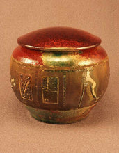 Load image into Gallery viewer, RAKU Unique Ceramic Pet Funeral Cremation Urn #P004
