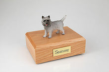 Load image into Gallery viewer, Gray Cairn Terrier Pet Funeral Cremation Urn Avail in 3 Diff Colors &amp; 4 Sizes
