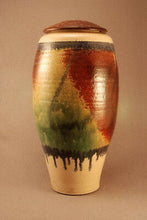 Load image into Gallery viewer, RAKU Unique Ceramic Individual Adult Funeral Cremation Urn #A0023
