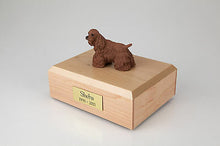 Load image into Gallery viewer, Brown Cocker Spaniel Pet Funeral Cremation Urn Avail in 3 Diff Colors &amp; 4 Sizes

