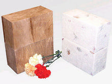 Load image into Gallery viewer, Biodegradable Eco-Friendly Adult Funeral Cremation Urn w. Floral Finish

