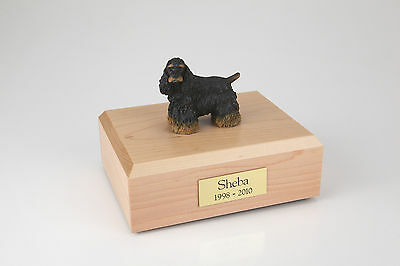 Cocker Spaniel Pet Funeral Cremation Urn Avail in 3 Diff Colors & 4 Sizes