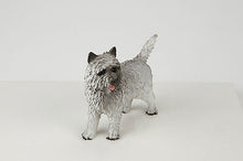 Load image into Gallery viewer, Gray Cairn Terrier Pet Funeral Cremation Urn Avail in 3 Diff Colors &amp; 4 Sizes
