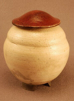 RAKU Unique Ceramic Companion Small/ Keepsake Funeral Cremation Urn #I004
