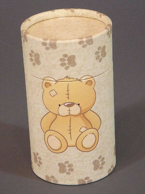 Teddy Bear Biodegradable Ash Scattering Tube Mini Cremation Urn Keepsake