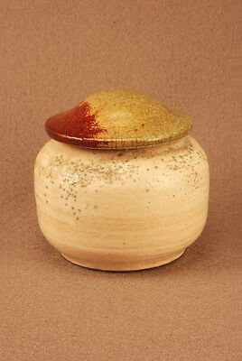 RAKU Unique Ceramic Companion Small/ Keepsake Funeral Cremation Urn #K0014