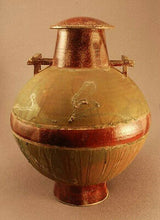 Load image into Gallery viewer, RAKU Unique Ceramic Individual Adult Funeral Cremation Urn #A001

