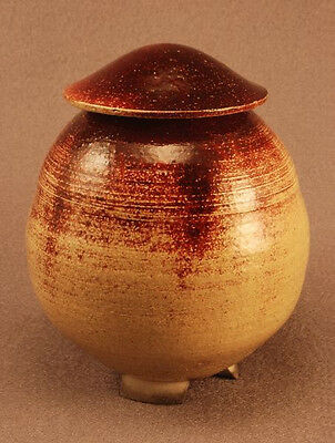 RAKU Unique Ceramic Companion Small/ Keepsake Funeral Cremation Urn #I001