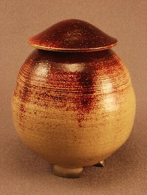 RAKU Unique Ceramic Companion Small/ Keepsake Funeral Cremation Urn #I001
