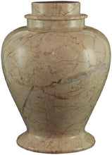 Load image into Gallery viewer, Lassi White Colored Cameo Marble Funeral Cremation Pet Urn
