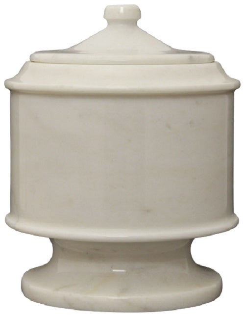 Lasting Tribute Antique White Marble Funeral Cremation Pet Urn