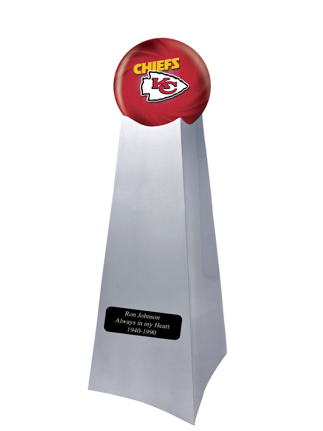 Kansas City Chiefs Football Championship Trophy Large/Adult Cremation Urn 200 Cubic Inches