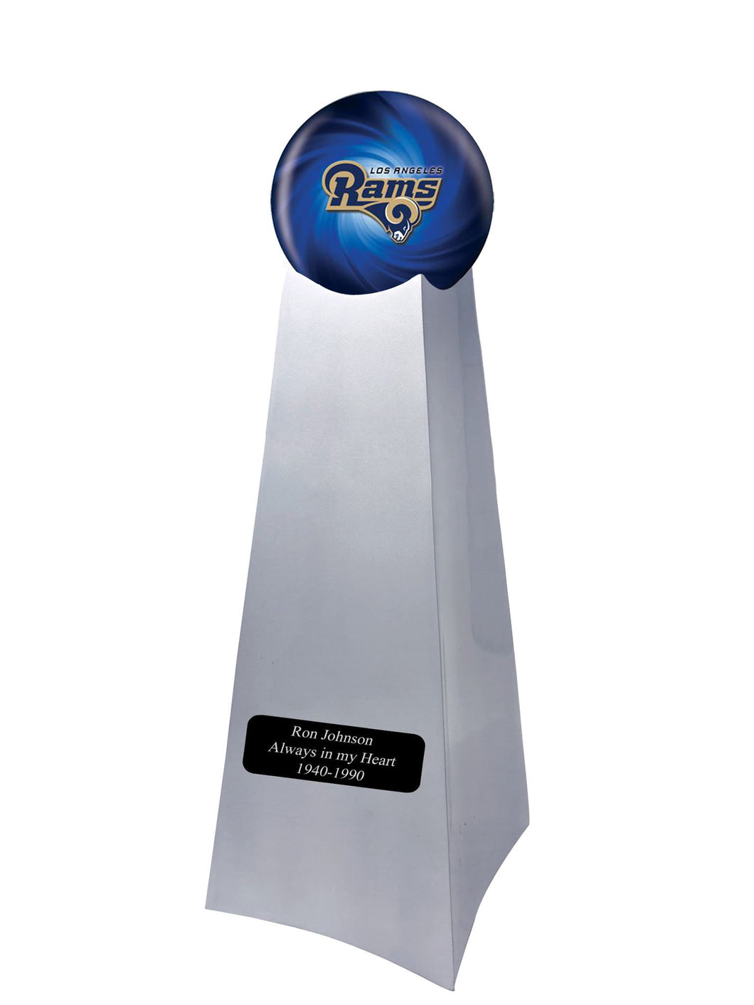 Los Angeles Rams Football Championship Trophy Large/Adult Cremation Urn 200 Cubic Inches