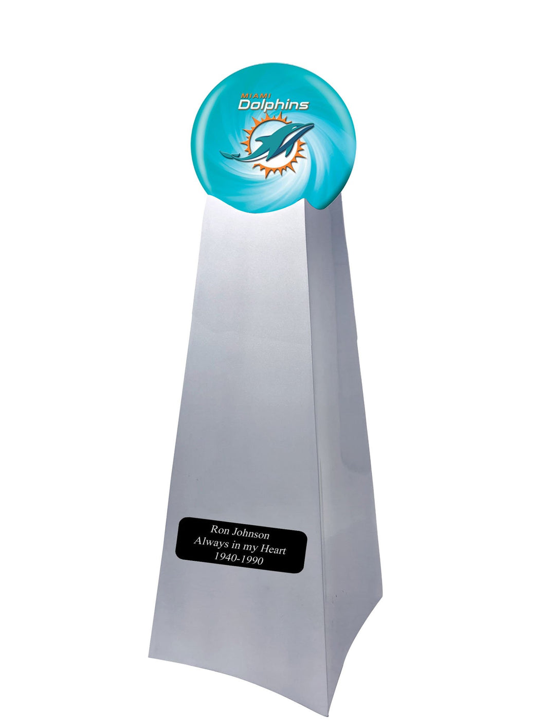 Miami Dolphins Football Championship Trophy Large/Adult Cremation Urn 200 Cubic Inches
