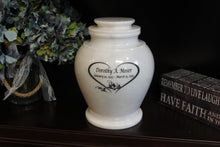 Load image into Gallery viewer, Serenity Antique White Marble Adult Funeral Cremation Urn
