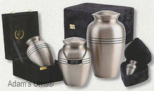Load image into Gallery viewer, Silver/Pewter Color, Large/Adult Funeral Cremation Urn w. Box,Many Sizes Avail.
