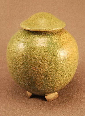 RAKU Unique Ceramic Companion Small/ Keepsake Funeral Cremation Urn #I002